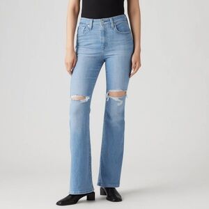 Levi's Blue Flare Wide Leg Jeans NWT